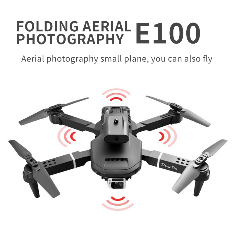 Mini Dron E100 de cuatro lados - Drone Camera 4K reseña y precio